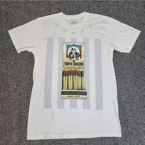 Marc Ecko Cut & Sew Truth Seekers Graphic T-Shirt White Uncle Sam M Streetwear